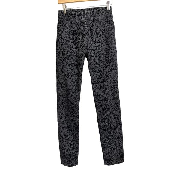 Femi Made‎ in Italy Leopard Gray Jegging Pull On Pants Size 40 - Picture 1 of 7